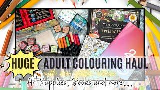 HUGE Adult Colouring Haul | New Books and Supplies