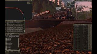 Railroader (Train Sim): 5,800 Ton, 55-Car Unit Coal Service, Robinson Gap to Sylva w/ C&O H-6 1309!