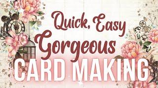 QUICK & EASY GORGEOUS HANDMADE CARD DESIGN IDEAS!! USING UP YOUR STASH