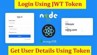 #4 Login Register authentication in React using Node JS Mongo DB-2 and  JWT Token | Learn MERN Stack