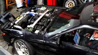 Drift 240sx ca18 big turbo on the dyno dardantuned