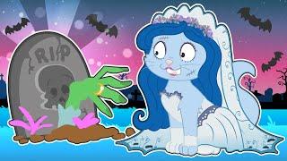 BABY PETS ‍️ Kitty Kira dresses up as Corpse Bride For Halloween 2024  Spooky Makeover