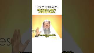 Can I repeat the Fatiha if I did not concentrate the first time in Salah? #assimalhakeem #sunnah