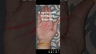 N sign on palm//@dikki palmistry//@palmist Bhardwaj