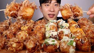 타코비 타코야끼.. 오리지널부터 매운맛 와사비타코맛까지 먹방~!! ASMR MUKBABNG Takokayki Eating show