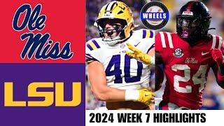 #9 Ole Miss vs #13 LSU (EXCITING GAME!) | Full Game Highlights | 2024 College Football Highlights