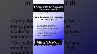 the importance and necessary of computer #viralshort#artificialintelligence #programminglanguages