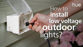 Philips Hue Smart Low Voltage Outdoor Lighting Setup