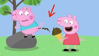 Eating Dogs Ice Cream - Funny Peppa Pig Animation