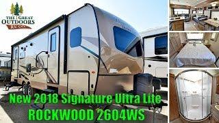 New 2018 Signature Ultra Lite ROCKWOOD 2604WS Front Bedroom Colorado RV Camper Sales