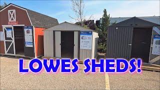 LOWES SHED INVENTORY DISPLAY 2023