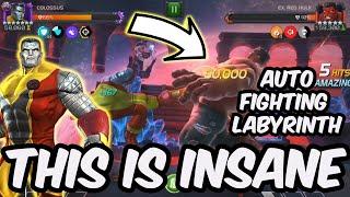 Auto Fighting Labyrinth of Legends With 7 Star Colossus - Marvel Contest of Champions