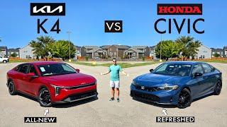 $25,000 BARGAINS! -- 2025 Kia K4 vs. 2025 Honda Civic: Comparison