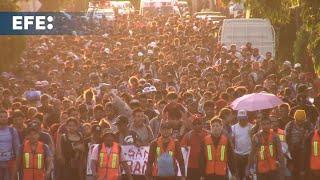 Miles de migrantes en el sur de México piden que no se endurezcan las políticas migratorias en EE.UU