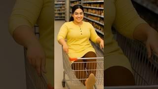 Dubai Princess Fun Vibes in Shopping Cart  | Smile Challenge Short Video #shorts #dubaiprinces