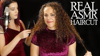 Real ASMR Haircut, Professional Hair Stylist Cuts Corrina Rachel’s Hair