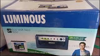 Luminous ECO VOLT NEO 1050 Inverter & 220AH Battery Review | Features, Setup, and Performance