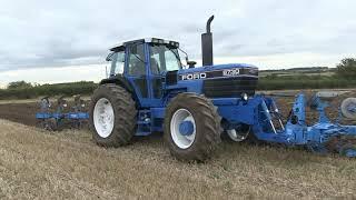 FORD AND COUNTY TRACTORS PLOUGHING AND CULTIVATING