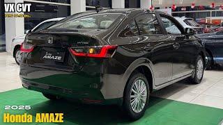 New Honda Amaze 2025  VX CVT - Rs 9.99L | Most value for money variant in Golden Brown Metallic 