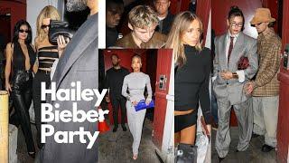 Hailey Biebers Star Studded Party With Tate McRae Kylie & Kendall Jenner Lori Harvey & More