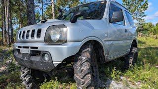 Testing Jimny Lockers Lift Snorkel: Even took it in the Pond! JB23w