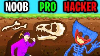 NOOB vs PRO vs HACKER In CRAZY DINO PARK!? (ALL DINOSAURS!)