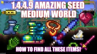 Terraria 1.4.4.9 Amazing Epic Seed Medium World (2024)