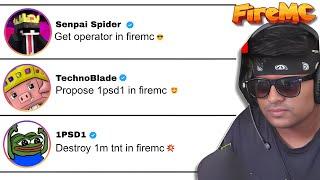 Firemc, But Youtubers give me Dares 