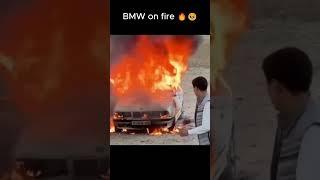 BMW says last goodbye  #shorts #bmw #fire #goodbye #edit