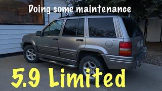 Jeep ZJ Grand Cherokee 5.9 limited oil and thermostat change