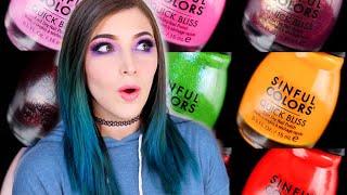 Sinful Colors Quick Bliss Nail Polish Swatches and Review! || KELLI MARISSA