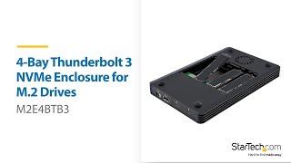 4-Bay Thunderbolt 3 Enclosure for M.2 NVMe | StarTech.com