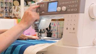 Using the Round Dot Lock Stitch for Quilting Lines with Lucy Engels