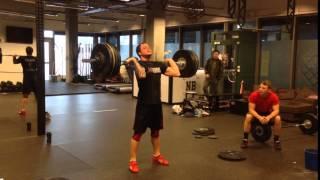 Clean & Jerk: 135 x 1 rep by Oscar Andersson