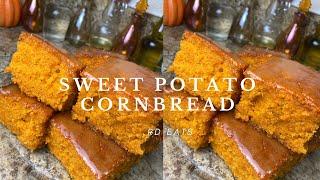 Fluffy and Moist Sweet Potato Cornbread Recipe! The Best Cornbread Ever!