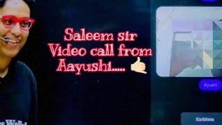 YAKEEN 2.O Saleem Sir Video call from Aayushi.. Funny moment️ #pw #physicswallah #saleemsir #videos