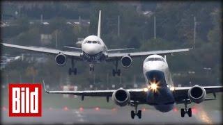 Pilot rettet Flugzeug - Gefährliche Landung in Birmingham ( Airport / landing / Tower )