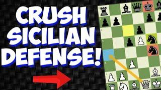 5 BEST Opening Traps to  CRUSH Sicilian Defense | Chess Tricks