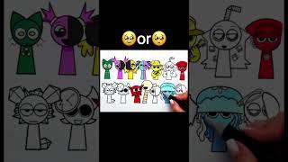 Incredibox Sprunki New Coloring Pages / How to color Sprunki Retake, OC and Pyramixed