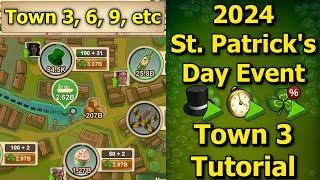 Forge of Empires: 2024 St. Patrick's Day Event - Town 3 Step-By-Step Tutorial! +How to Use Boosters!