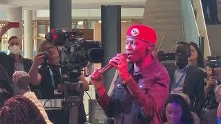 Bobi Wine live at DW Global Media Forum in Germany, by Roland K. Jahnke