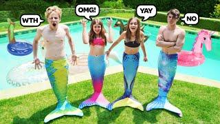 Last To Stop Being A Mermaid Wins $10,000 **SWIMMING POOL CHALLENGE**‍️| Piper Rockelle