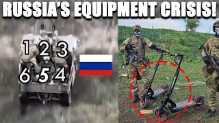 Russia Struggles with Equipment Shortages: Artillery and Armored Vehicles in Crisis