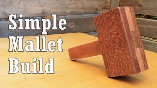 SIMPLE MALLET BUILD from SCRAP WOOD // Hand Tool Woodworking