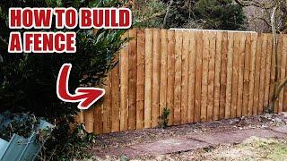 How I make a SIMPLE DIY fence