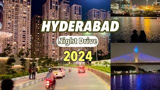 Hyderabad Night View 2024 || Hyderabad City || Hyderabad Dairies || Hyderabad’s City Tour