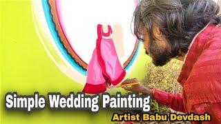 Simple Wedding Painting | Sadi Painting | Acrylic Color #ArtistBabudevdash #59