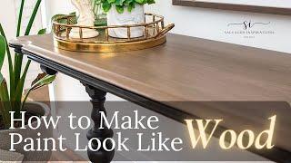 How To Make Paint Look Like Wood