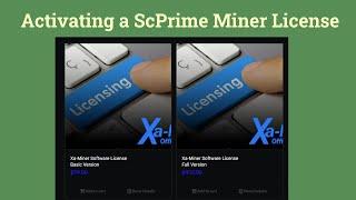 Activating a ScPrime Miner License