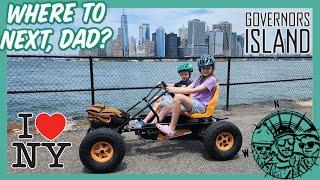  Exploring Governors Island on Pedal Cars | Blazing Saddles Bike Rentals & Tours in NYC